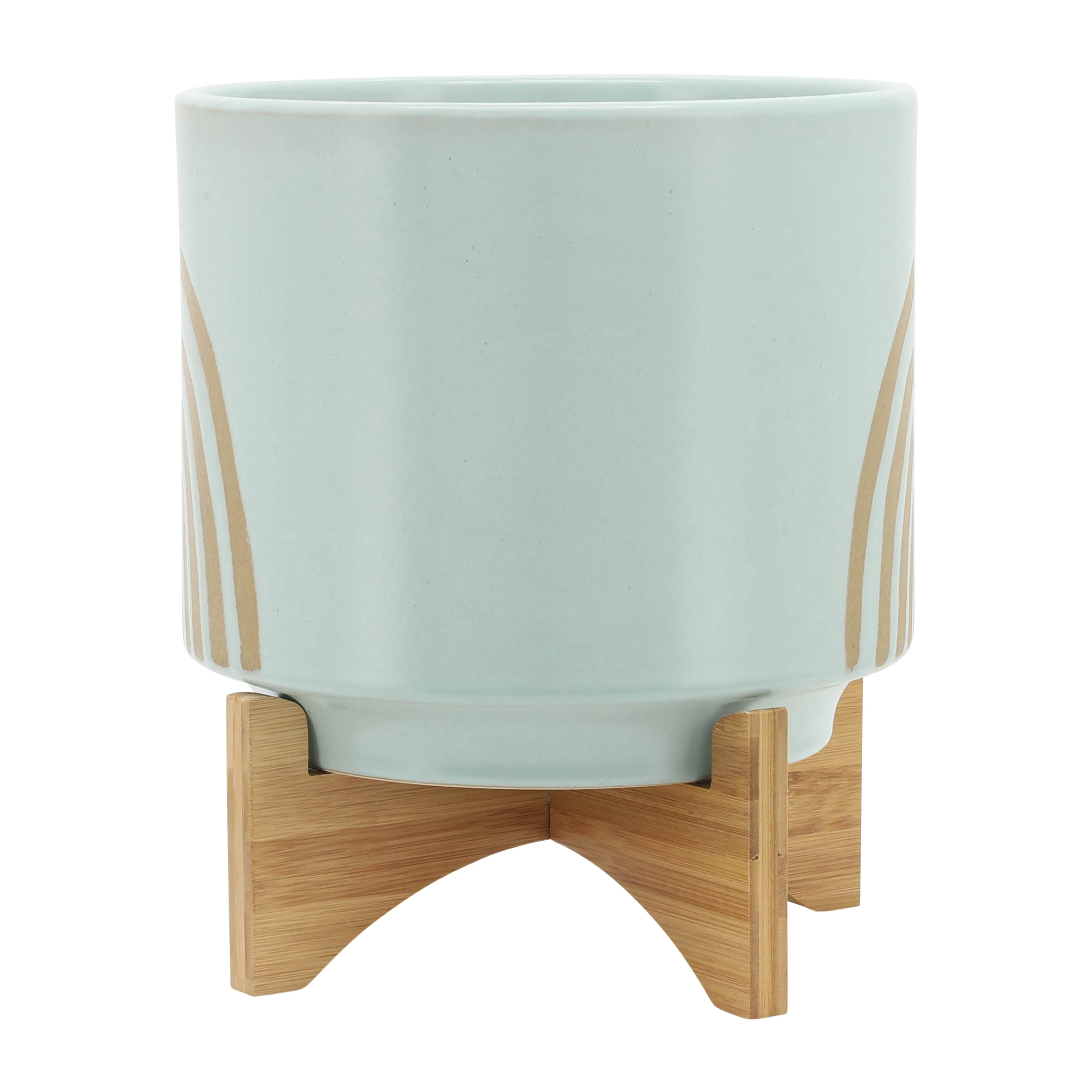 10" ARCH PLANTER W/ STAND, MINT