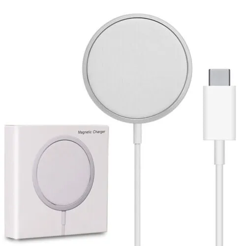 15W Magsafe Wireless Charging Cable Type C White 1M Fast Charging Magnetic Cable