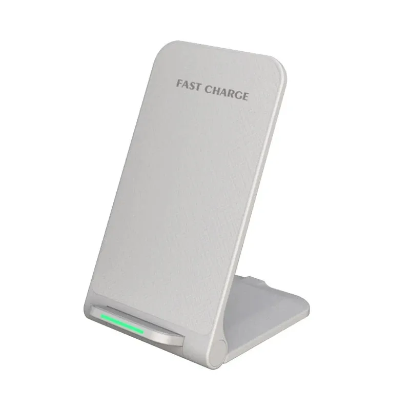 15W Wireless Charger Stand Dock Holder White Smart Charging