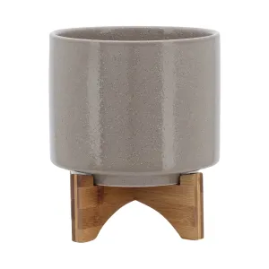 24" 2-TONE VASE, IVORY