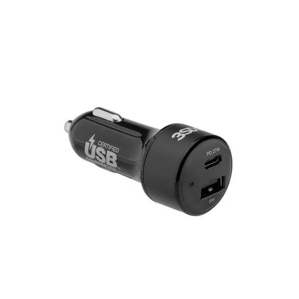 3Sixt Car Charger 27W Usb-C Pd Quick Charge Cable Universal Compatibility