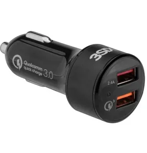 3Sixt Car Charger 5.4A Compact Power Adapter Fast Data Transfer