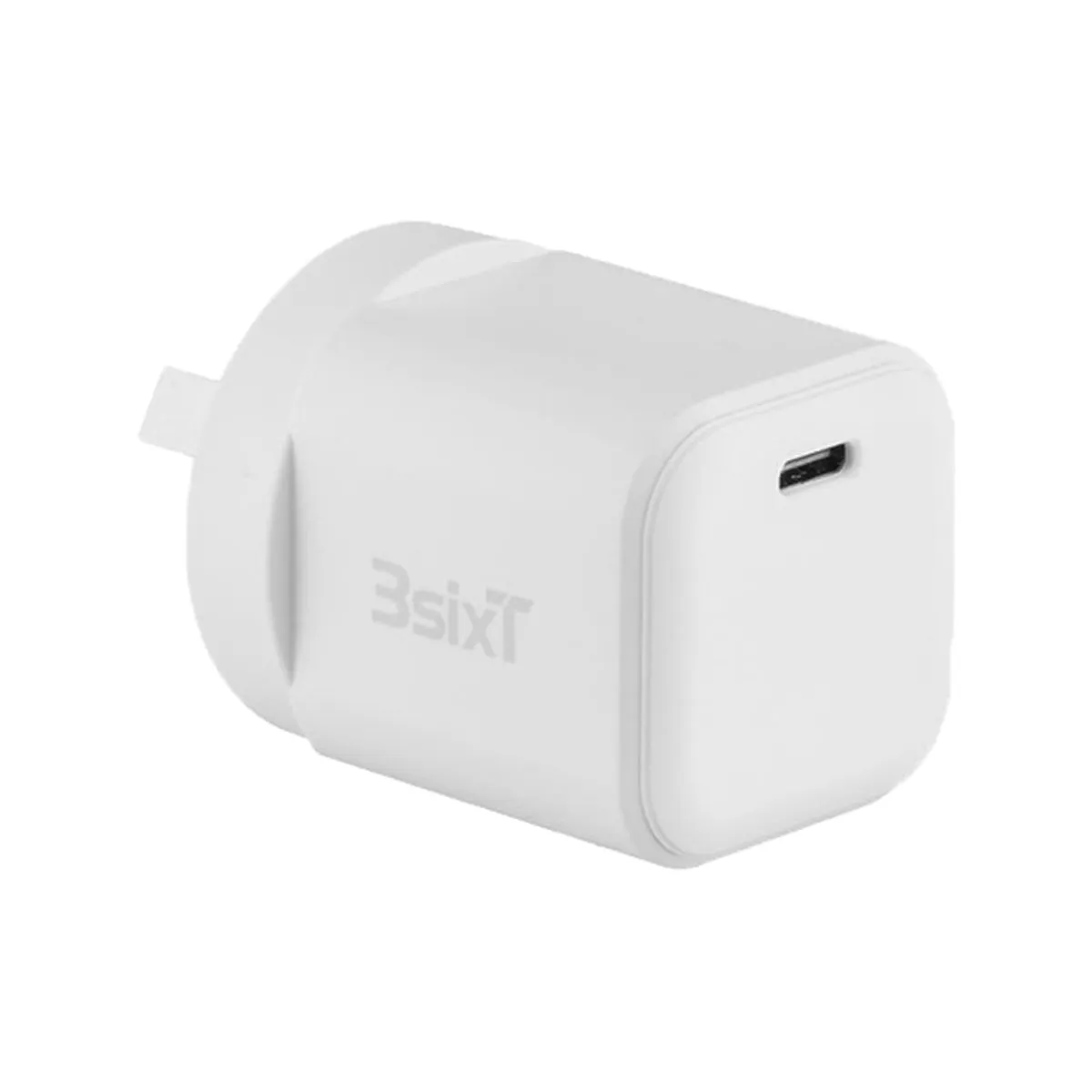 3Sixt Wall Charger Gan 20W Usb-C Pd - White Safe Charging
