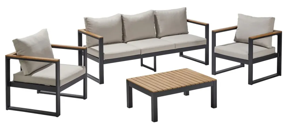 5-Person Outdoor Seating Set from Miden Home OS-St-014-W