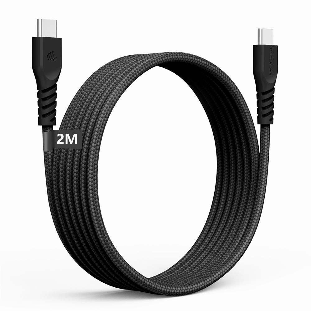Smart Power Adapter Fast Data Transfer 60W Strong Braided Usb-C To Usb-C Charging Cable