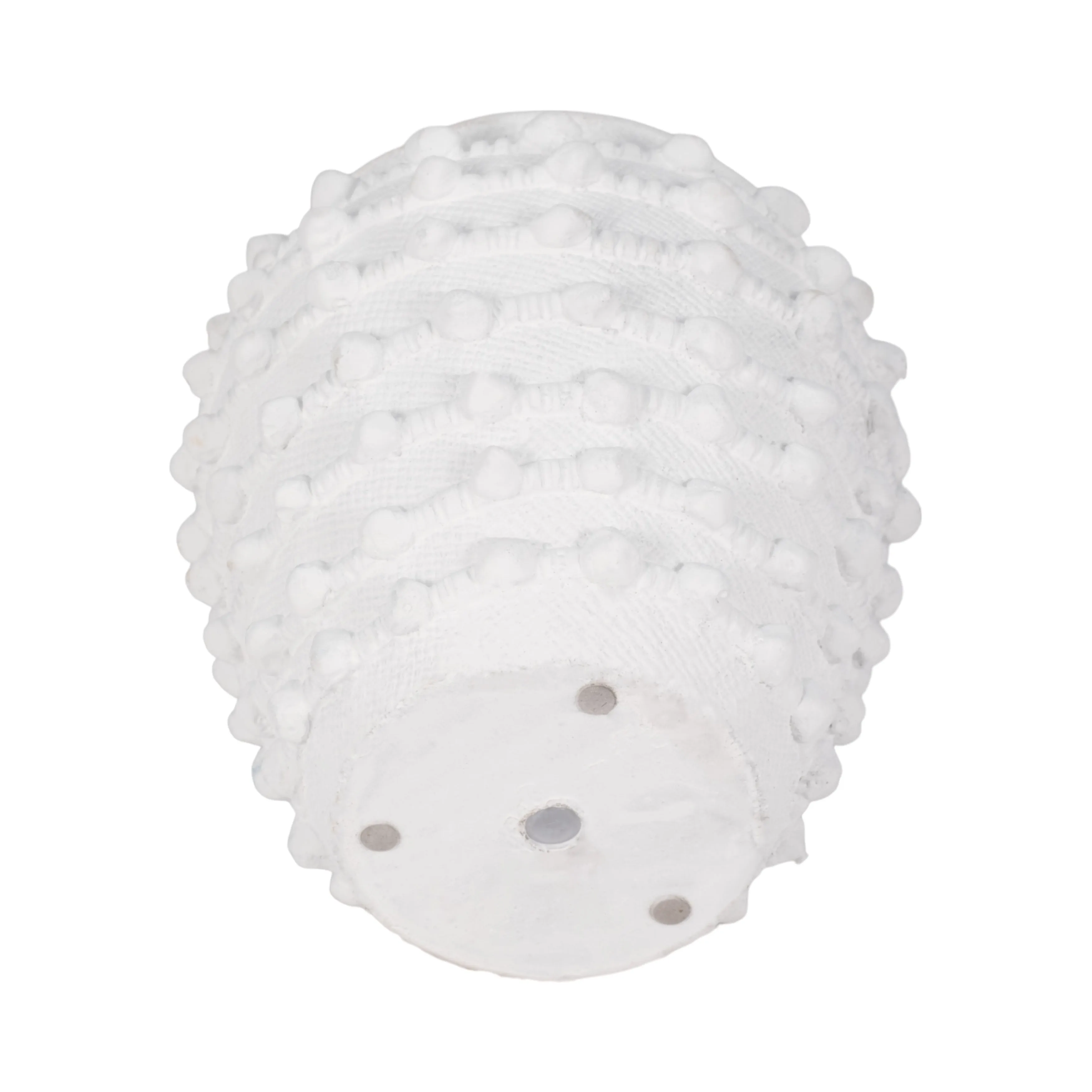 9" Woven Knot Planter, White
