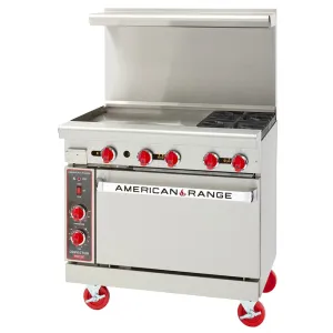 American Range AR-24G-2B 36" 2 Burner Gas Range w/ 24" Griddle & Standard Oven