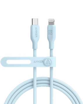 Anker Powerline 542 Usb-C To Lightning Cable (Bio-Based) (1.8M/6Ft) -Blue Overvoltage Protection Portable Power