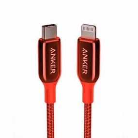 Fast Charging Secure Connection Anker Powerline   Iii Usb-C To Lightning -Red