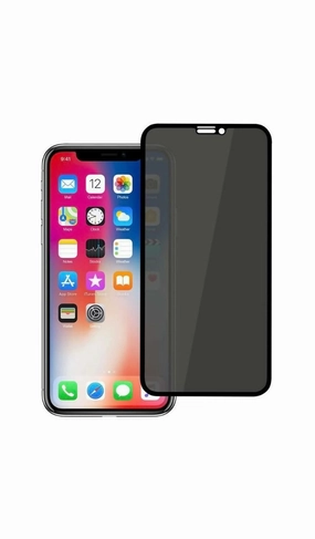 Anti Spy Iphone X/ Xs Black Privacy Tempered Glass Screen Protector Shock Guard
