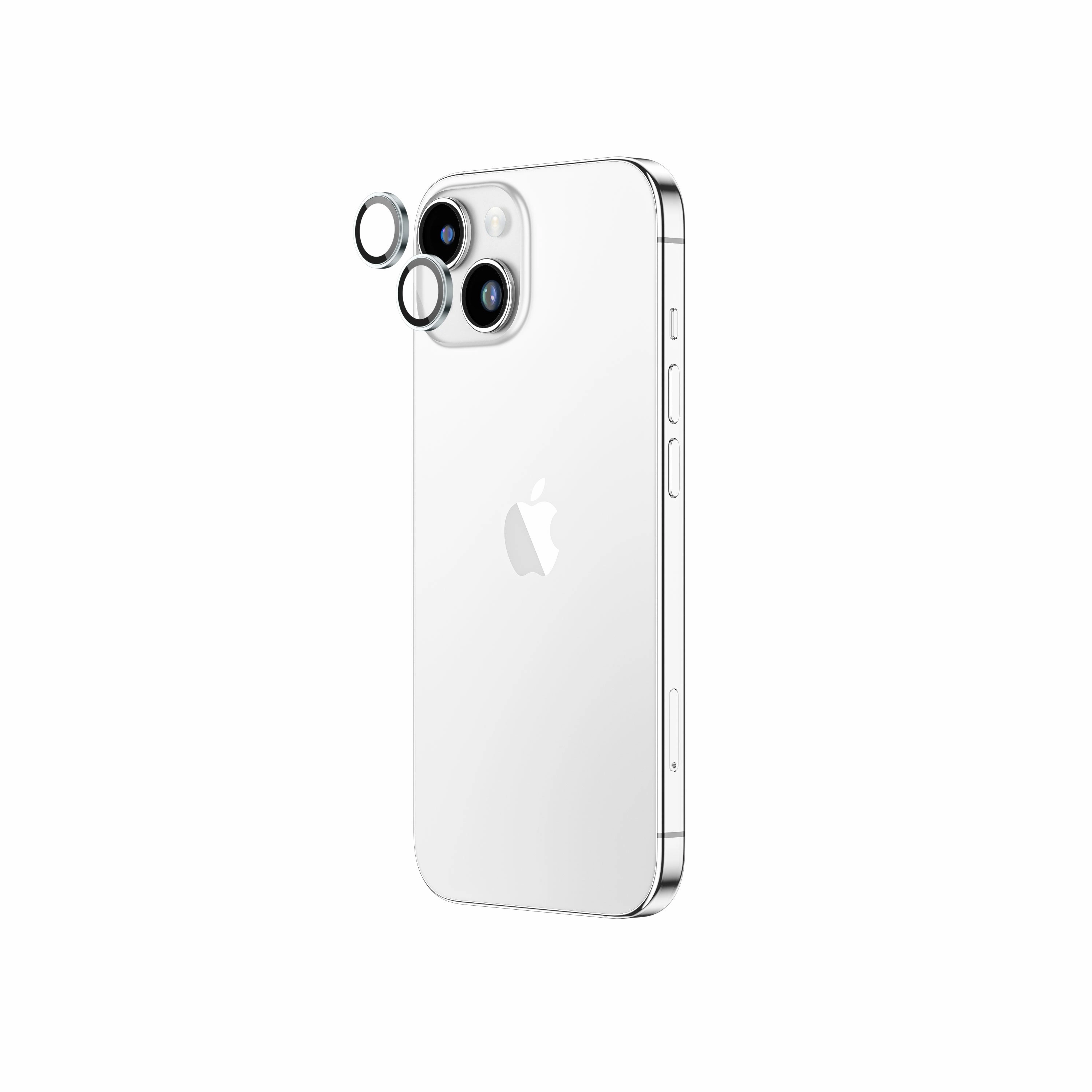 Edge to Edge Protection Anti Finger Oil Ar Aluminium Lens Protector For Iphone 15