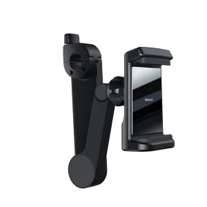 Baseus Car Headrest Phone Holder With Built-In 15 W Qi Wireless Charger Black (Wxhz-01) Tangle Free Cable