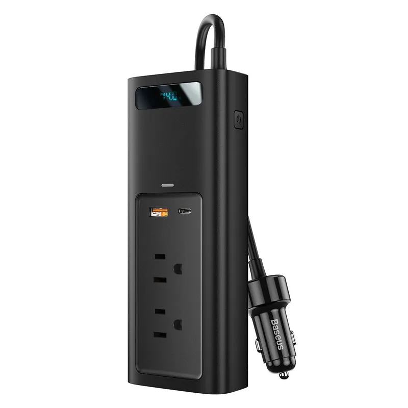 Baseus In-Car Inverter 150W (110V Us/Jp) Black (Crnbq-01) Overvoltage Protection