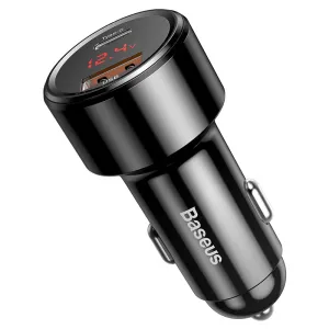 Multi Function Adapter Universal Compatibility Baseus Magic Series Pps Usb-C / Usb-A 45W Pd Qc 6A Car Charger - Black-Ccmlc20C-01