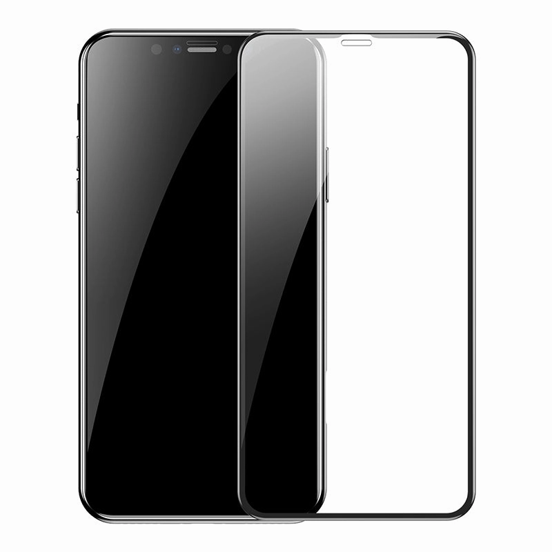 Anti Static Film Touch Sensitive Baseus 0.3Mm Full-Screen And Full-Glass Tempered Glass Film (Pack Of 2)For Iphone 11(Sgapiphs-Kc01)