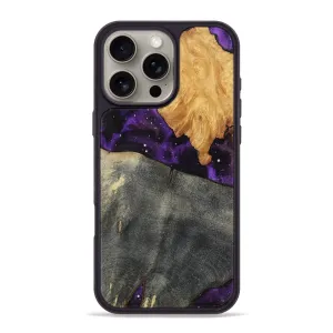 Scratch Resistant Coating Case Friendly Glass Iphone 16 Pro Max Wood Phone Case - Addilyn (Cosmos, 781931)