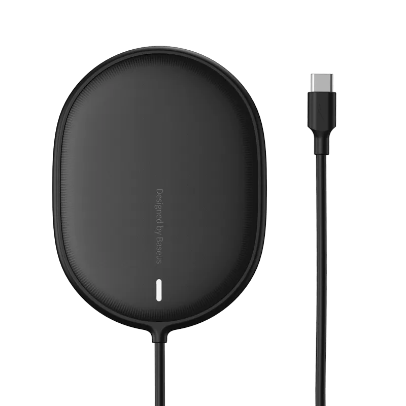 Reinforced Connector Baseus Light Magnetic Wireless Charger(Suit For Iphone 12 With Type-C Cable 1.5M)