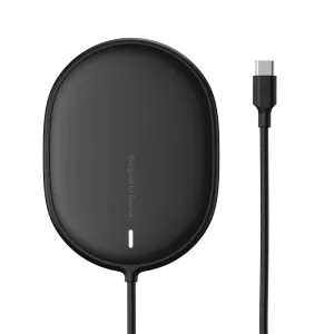 Reinforced Connector Baseus Light Magnetic Wireless Charger(Suit For Iphone 12 With Type-C Cable 1.5M)