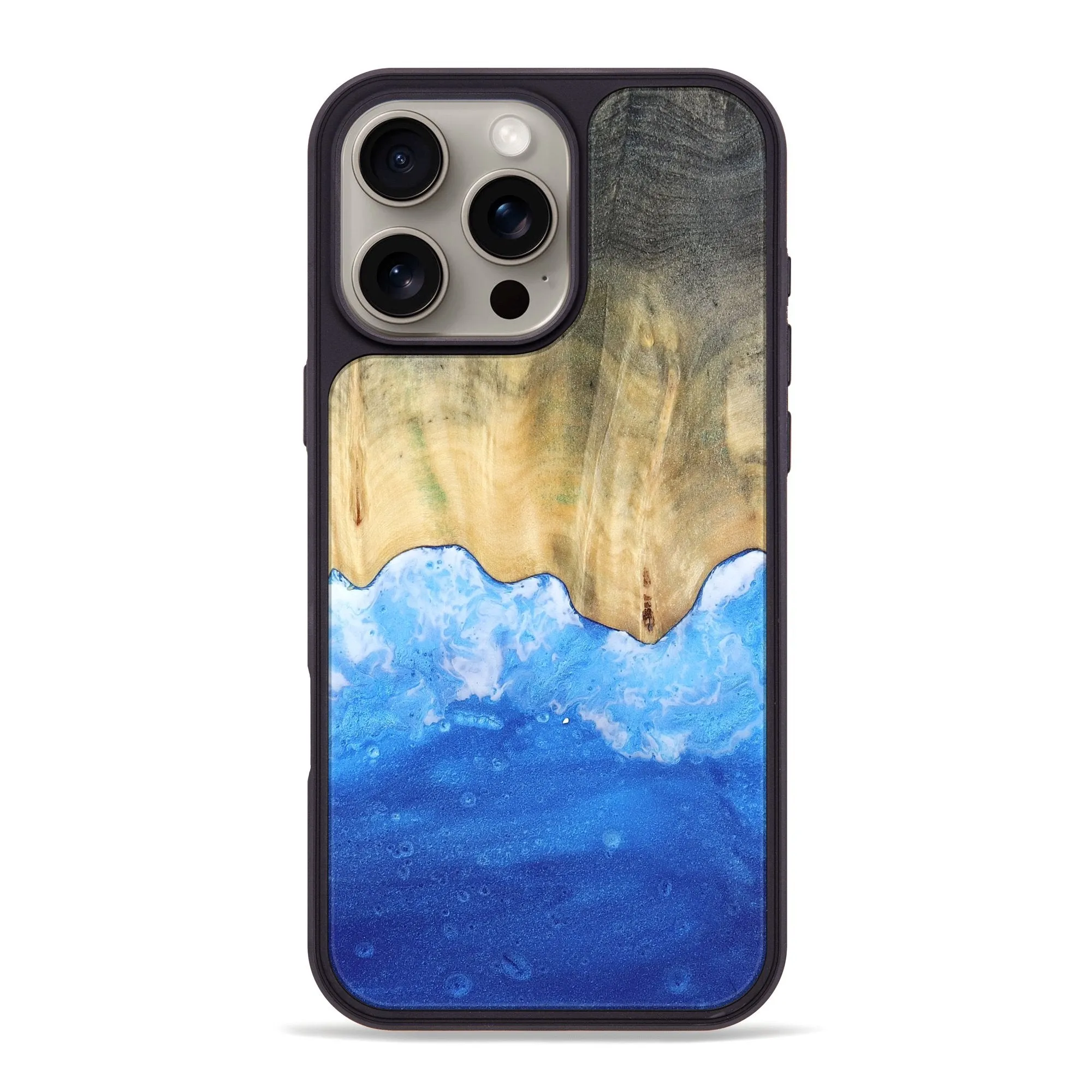 Iphone 16 Pro Max Wood Phone Case - Julius (Coastal, 781843) Anti Finger Mark Film Anti Static
