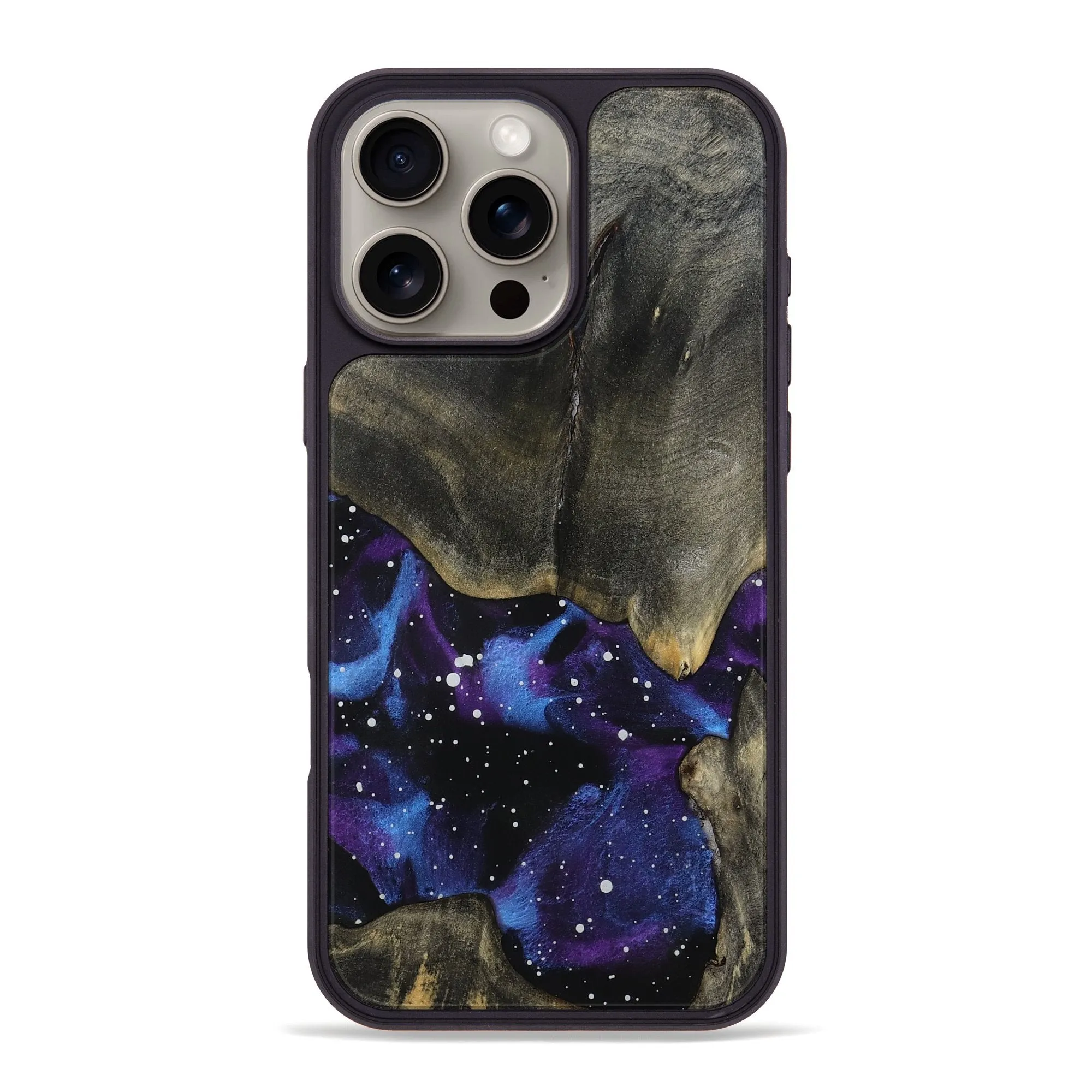 Anti Reflection Screen Iphone 16 Pro Max Wood Phone Case - Liza (Cosmos, 781926)