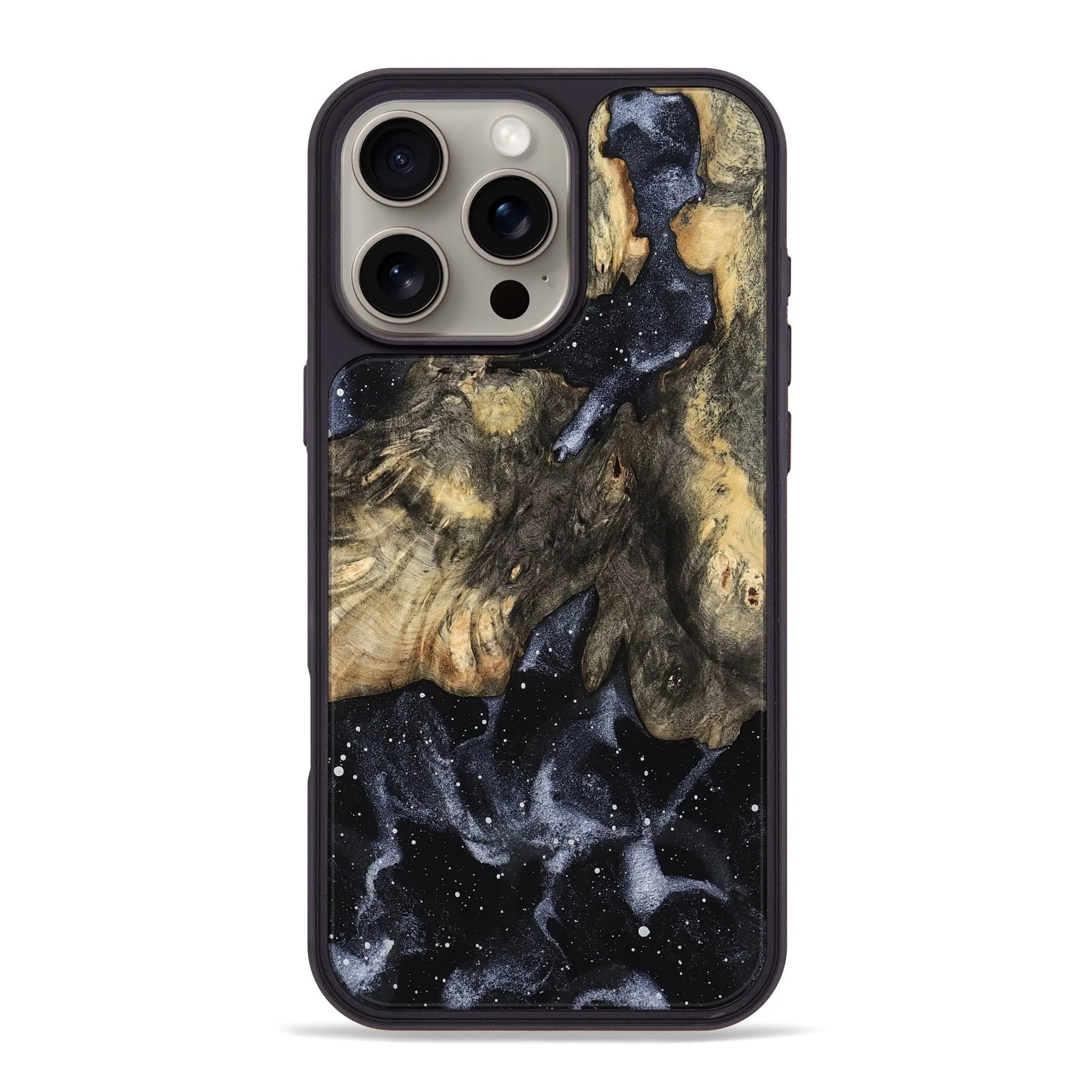 Anti Dust Anti Finger Smear Iphone 16 Pro Max Wood Phone Case - Madisyn (Cosmos, 781910)