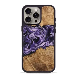 High Transparency Iphone 16 Pro Max Wood Phone Case - Mikael (Purple, 775670)