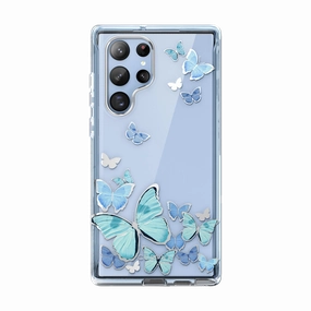 Self Healing Galaxy S22 Ultra Cosmo Case - Blue Butterfly