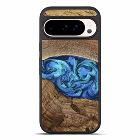 Oleophobic Coating Tempered Glass Pixel 10 Pro Xl Wood Phone Case - Marlo (Blue, 781042)