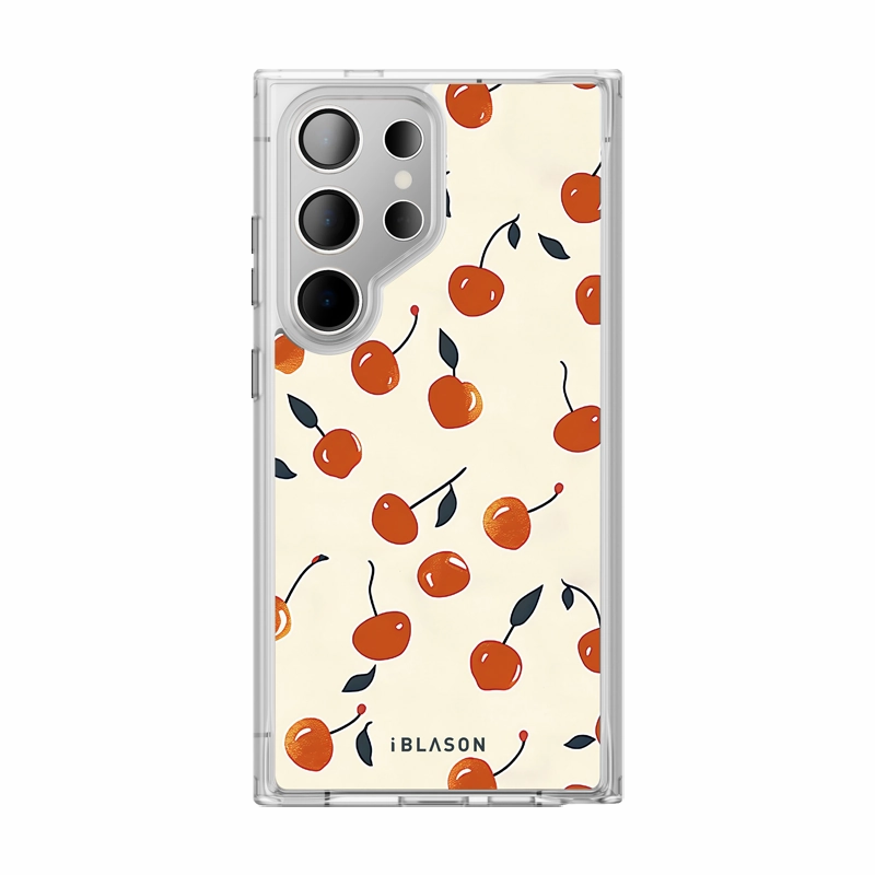 Privacy Screen Galaxy S24 Ultra Halo Magsafe Cute Phone Case - Sweet Cherries