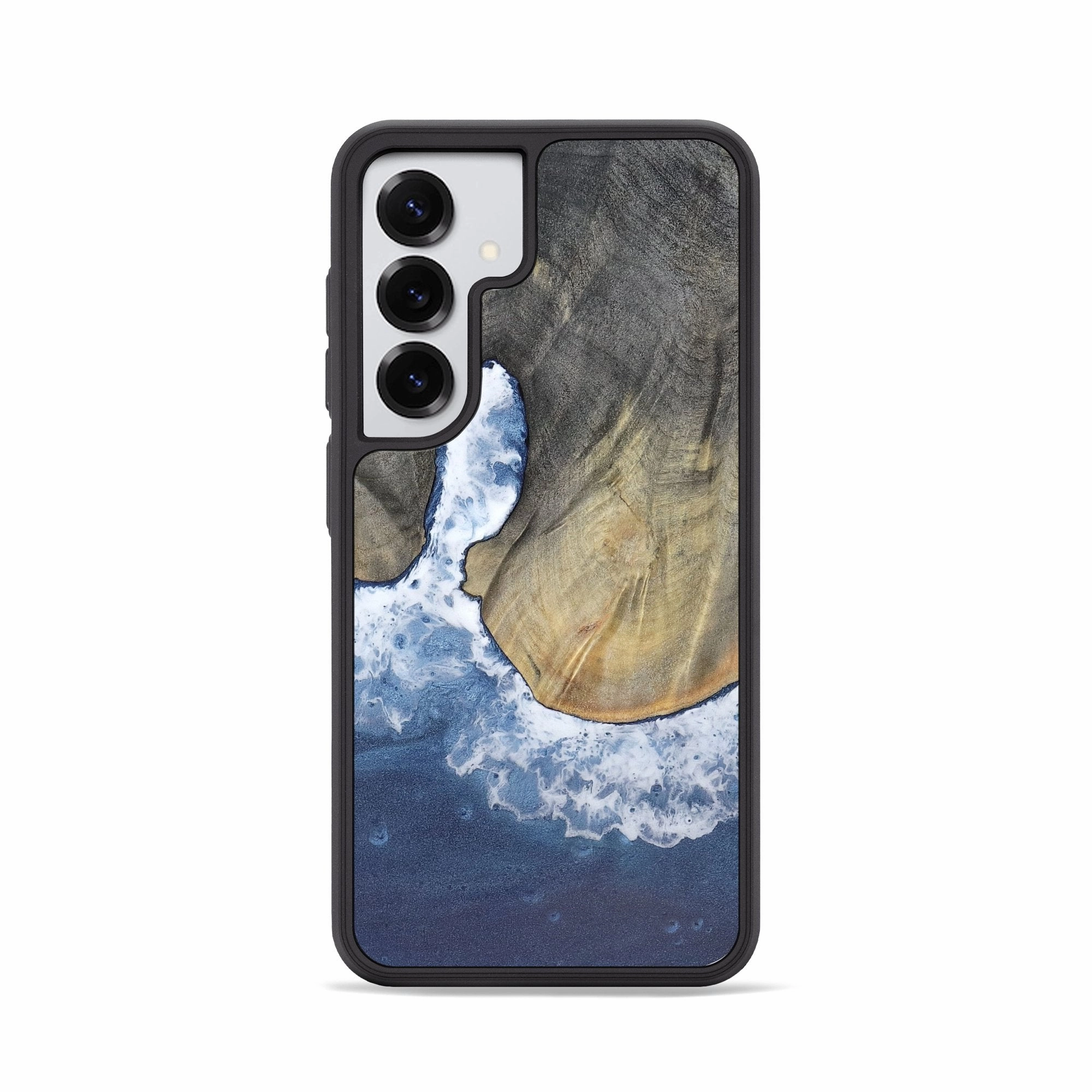 Galaxy S25 Wood Phone Case - Cyril (Coastal, 781883) Protective Layer Anti Finger Smear