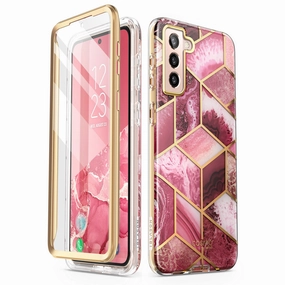 Galaxy S22 Cosmo Case - Red Self Healing Fingerprint Free