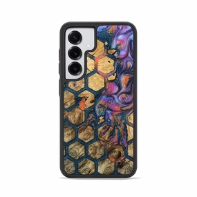 Anti Reflection Edge Guard Galaxy S25 Wood Phone Case - Ahmir (Pattern, 781751)