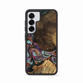 Galaxy S25 Wood Phone Case - Era (Green, 781768) Anti Shock Film