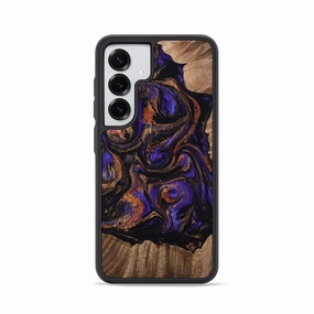 Scratch Resistant Coating Galaxy S25 Wood Phone Case - Viva (Purple, 767895)