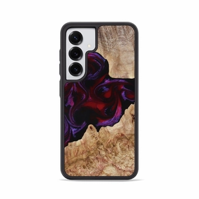 Galaxy S25 Wood Phone Case - Fabian (Red, 780128) Anti Finger Smudge Film