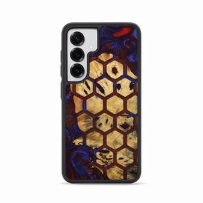Anti Finger Smudge Rounded Edges Galaxy S25 Wood Phone Case - Twila (Pattern, 778687)