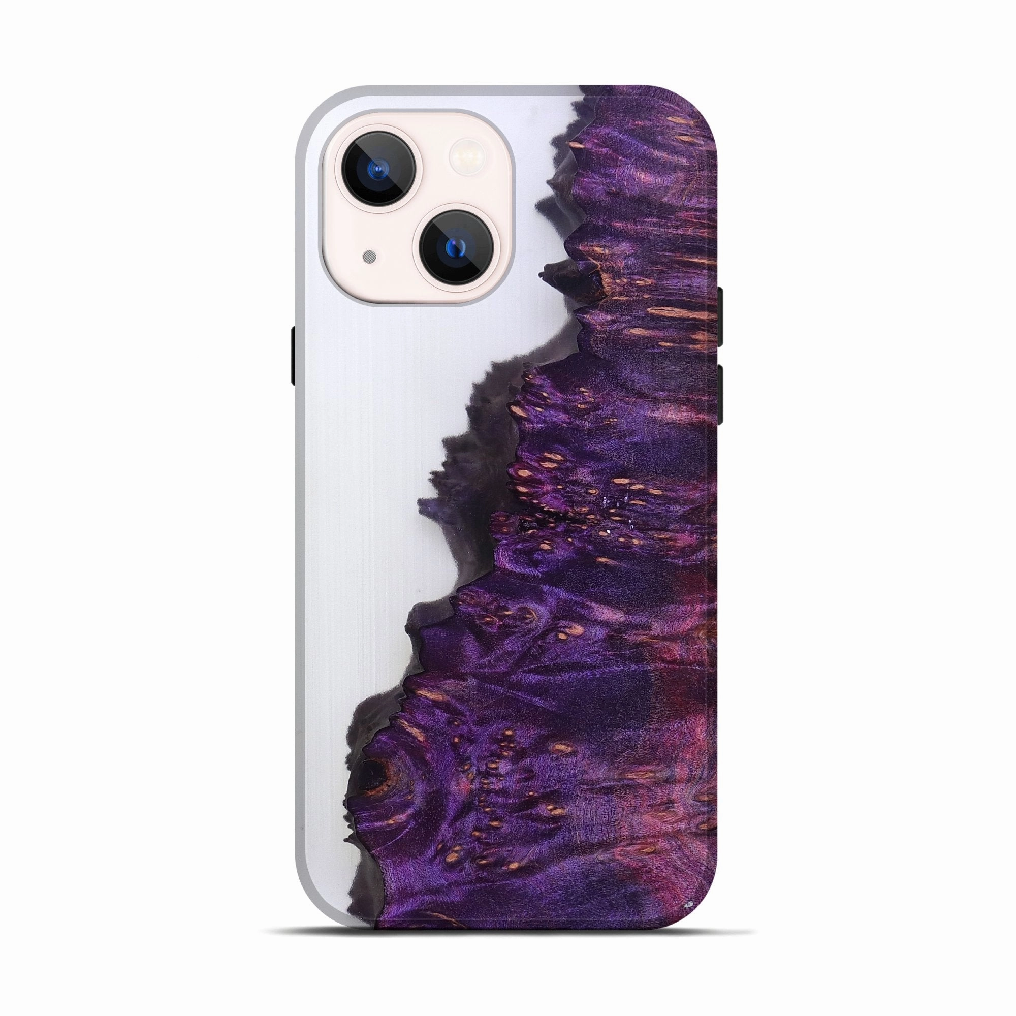 Reinforced Corners Fingerprint Resistant Screen Iphone 13 Wood Live Edge Phone Case - Jasiel (Clear, 779892)