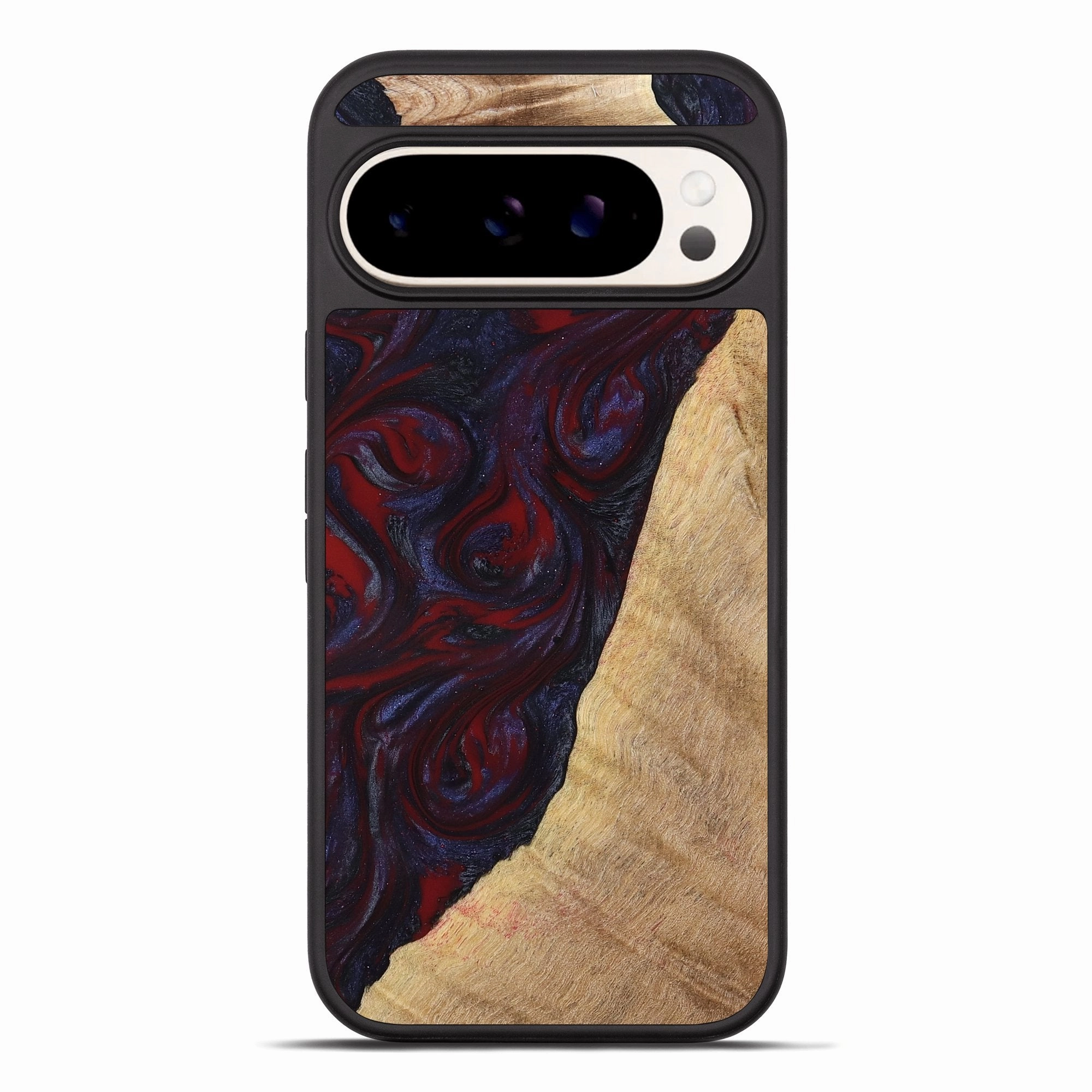 Pixel 10 Pro Xl Wood Phone Case - Brandy (Red, 776241) Easy Installation Ultra Clear