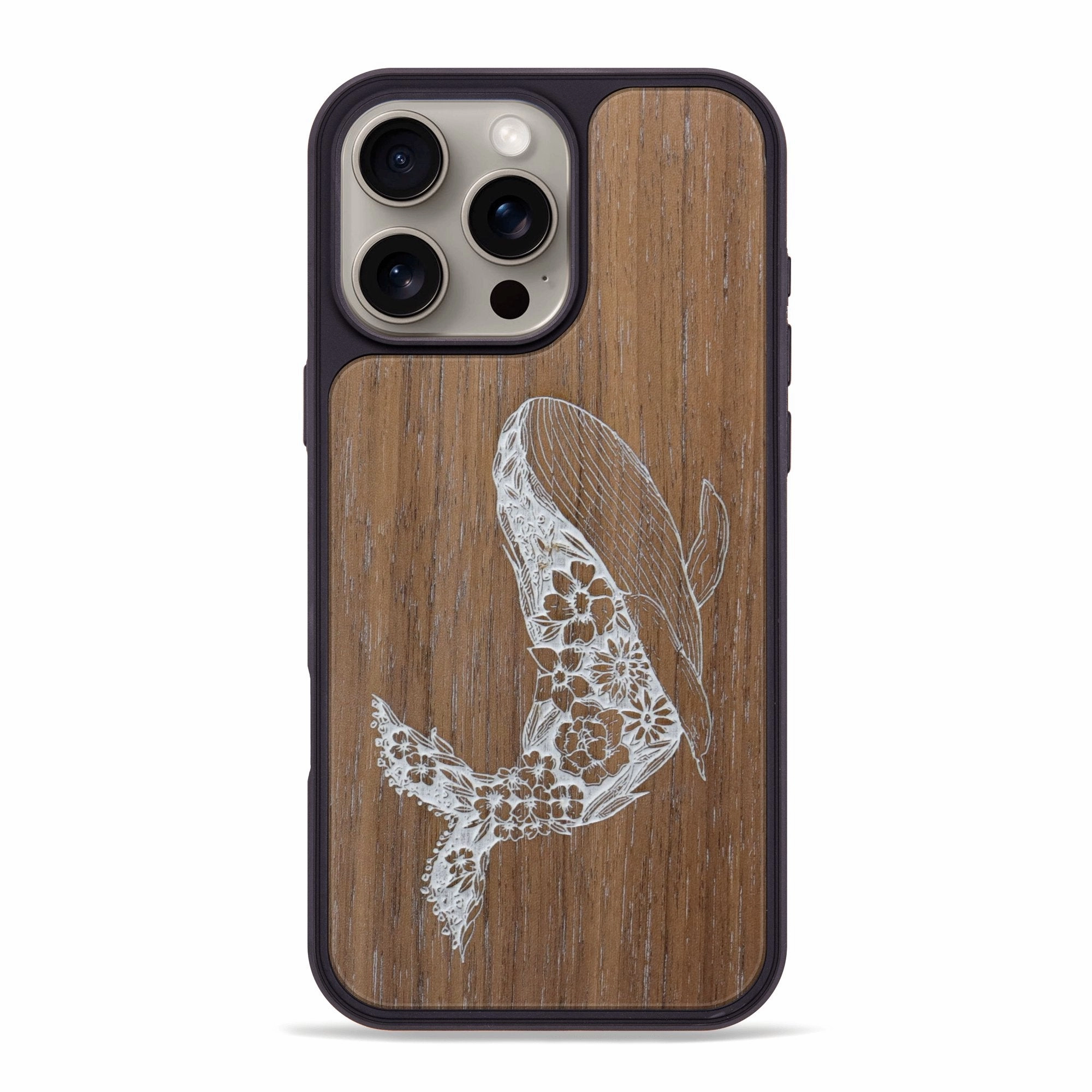 Dustproof Cover Iphone 16 Pro Max Wood Phone Case - Growth - Walnut (Curated)