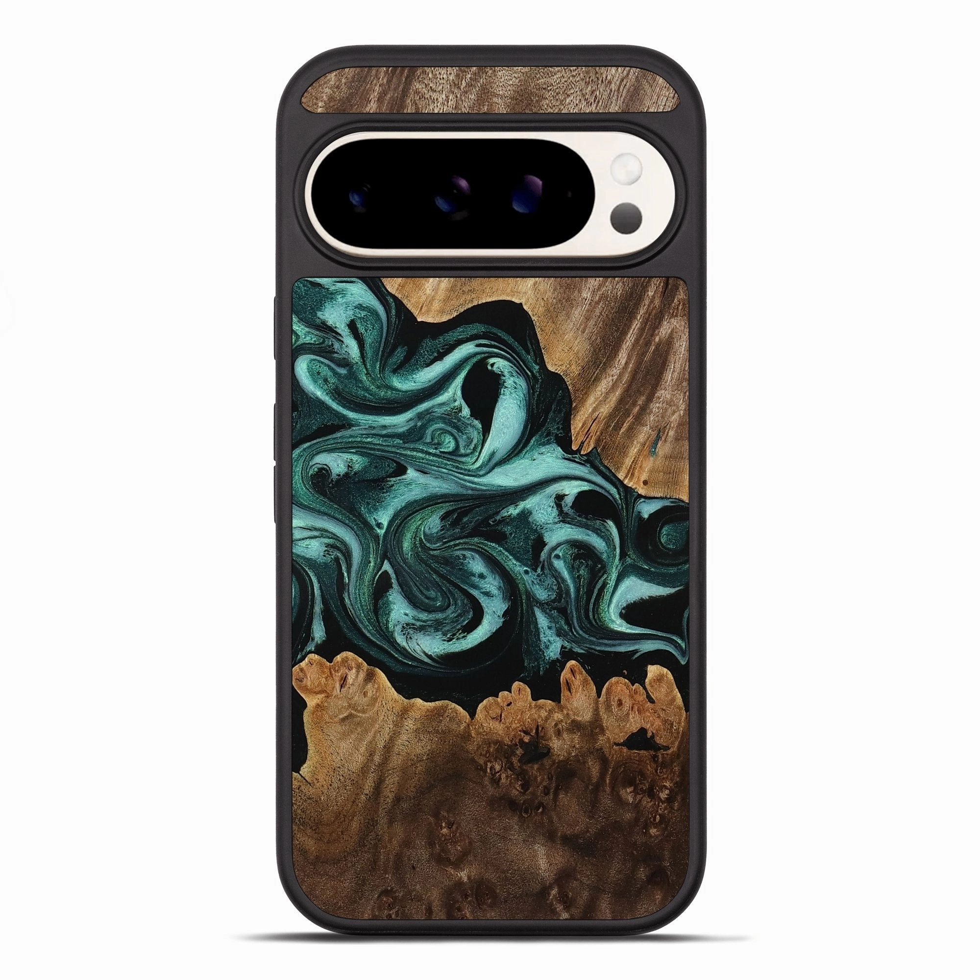 Pixel 10 Pro Xl Wood Phone Case - Lizzie (Green, 770841) Easy Apply