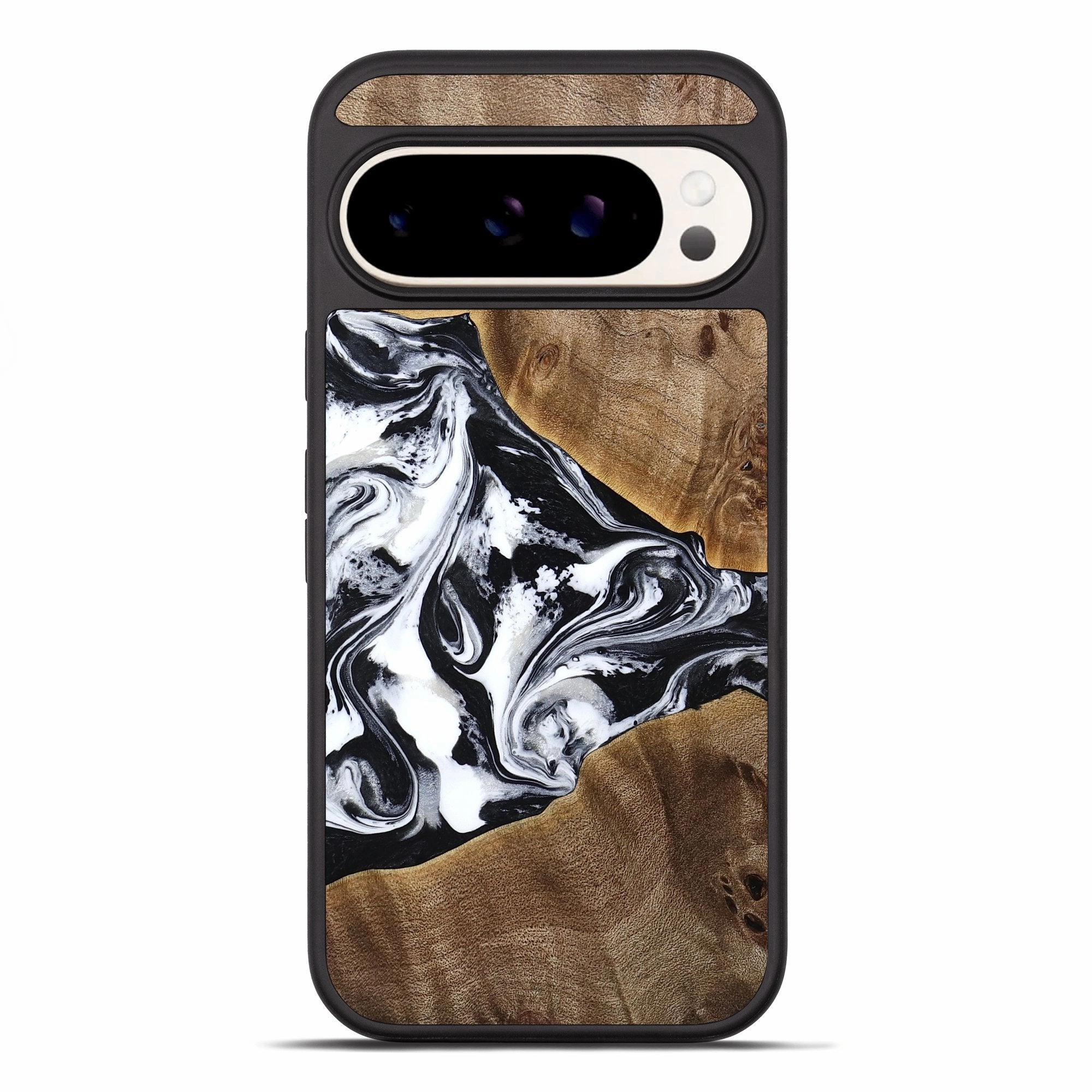 Pixel 10 Pro Xl Wood Phone Case - Reese (Black & White, 772069) Scratch Proof