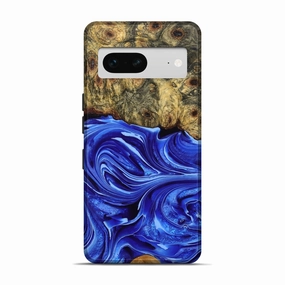 Case Friendly Pixel 7 Wood Live Edge Phone Case - Carrie (Blue, 777366)