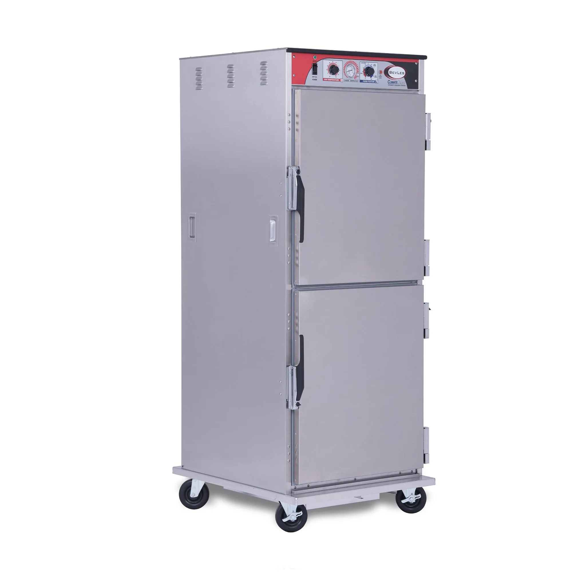 BevLes - HCSS74W124, BevLes Climate Select Full Size Humidity Controlled Insulated Heated Holding Cabinet, Universal Width, 230V, in Silver