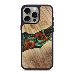 Edge Protection Iphone 16 Pro Max Wood Phone Case - Alannah (Green, 778684)