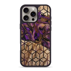 Shock Absorbing Iphone 16 Pro Max Wood Phone Case - Evander (Pattern, 776766)
