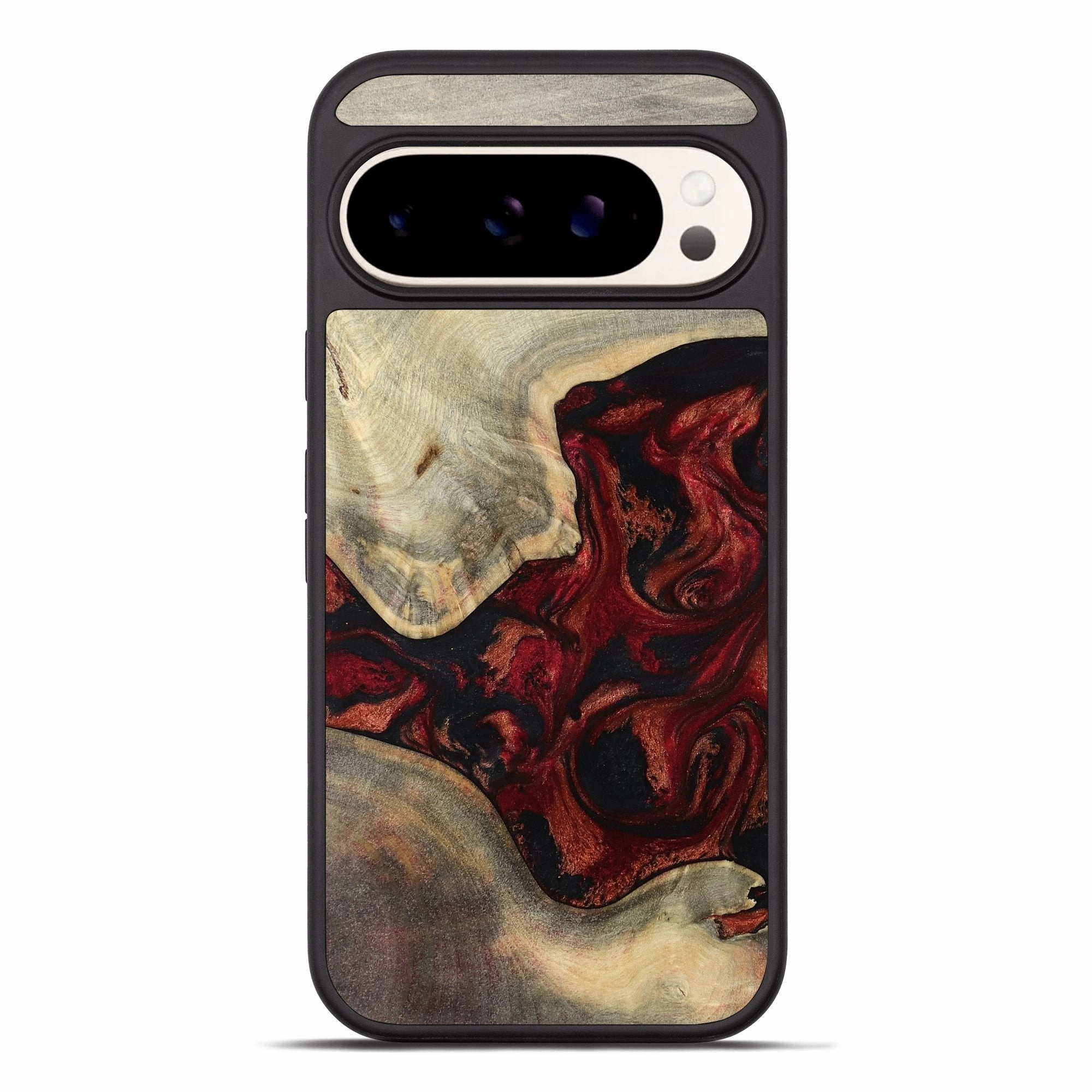 Screen Guard Case Friendly Pixel 10 Pro Xl Wood Phone Case - Kaylin (Red, 781116)