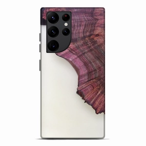 HD Screen Protector Galaxy S22 Ultra Wood Live Edge Phone Case - Nan (Clear, 780018)