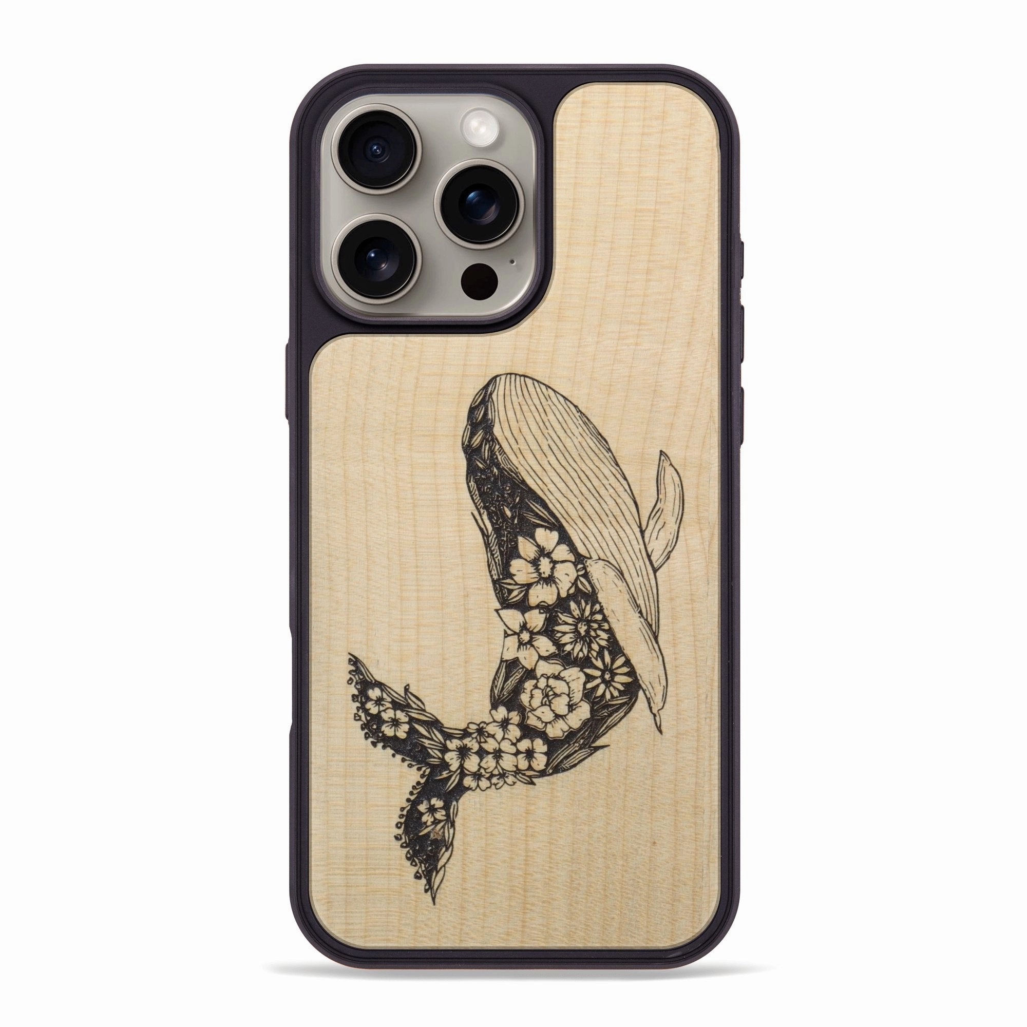 Iphone 16 Pro Max Wood Phone Case - Growth - Maple (Curated) Oleophobic Coating