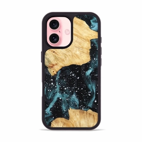 Iphone 16 Wood Phone Case - Alexis (Cosmos, 781900) Protective Film Raised Edges
