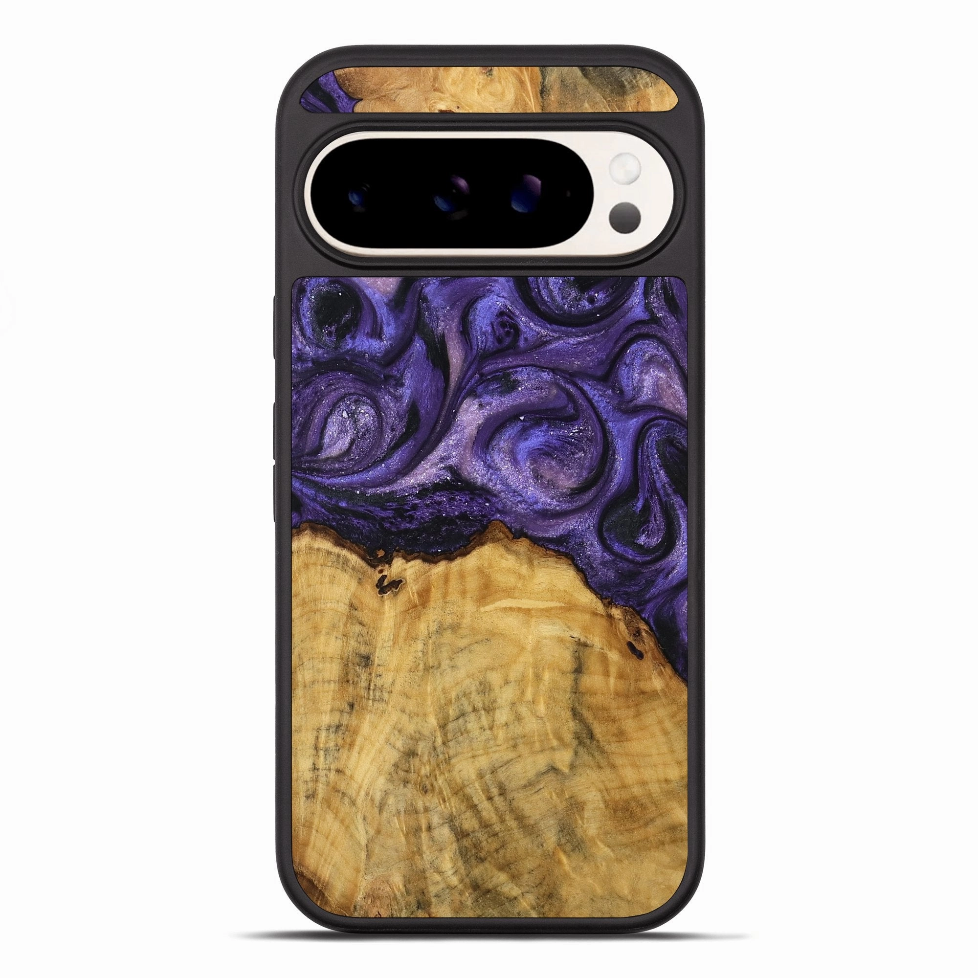 Pixel 10 Pro Xl Wood Phone Case - Imogene (Purple, 770548) Shock Absorption